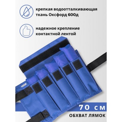 Утяжелители для рук и ног 6+6 кг (синий)